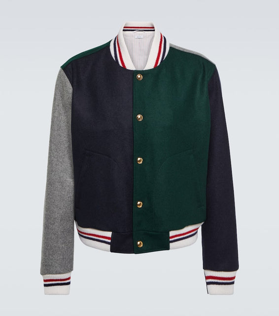 Thom Browne Virgin wool varsity jacket