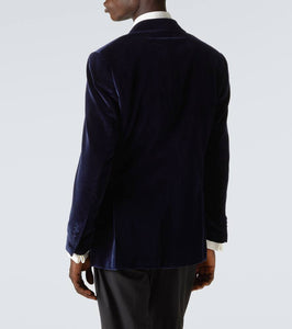 Thom Sweeney Cotton velvet tuxedo jacket