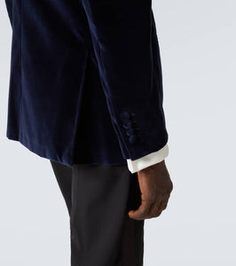 Thom Sweeney Cotton velvet tuxedo jacket