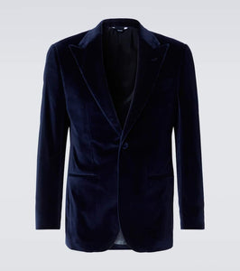 Thom Sweeney Cotton velvet tuxedo jacket