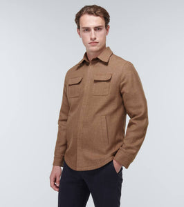 Thom Sweeney Linen, wool, and silk overshirt