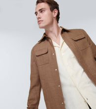 Thom Sweeney Linen, wool, and silk overshirt