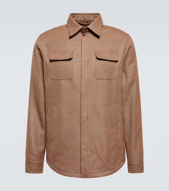 Thom Sweeney Linen, wool, and silk overshirt