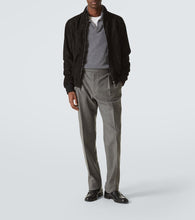 Thom Sweeney Suede bomber jacket