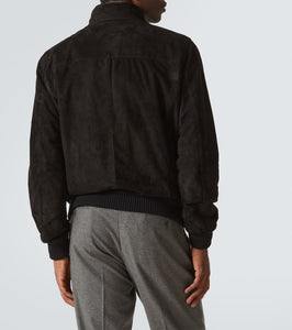 Thom Sweeney Suede bomber jacket