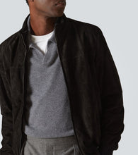 Thom Sweeney Suede bomber jacket