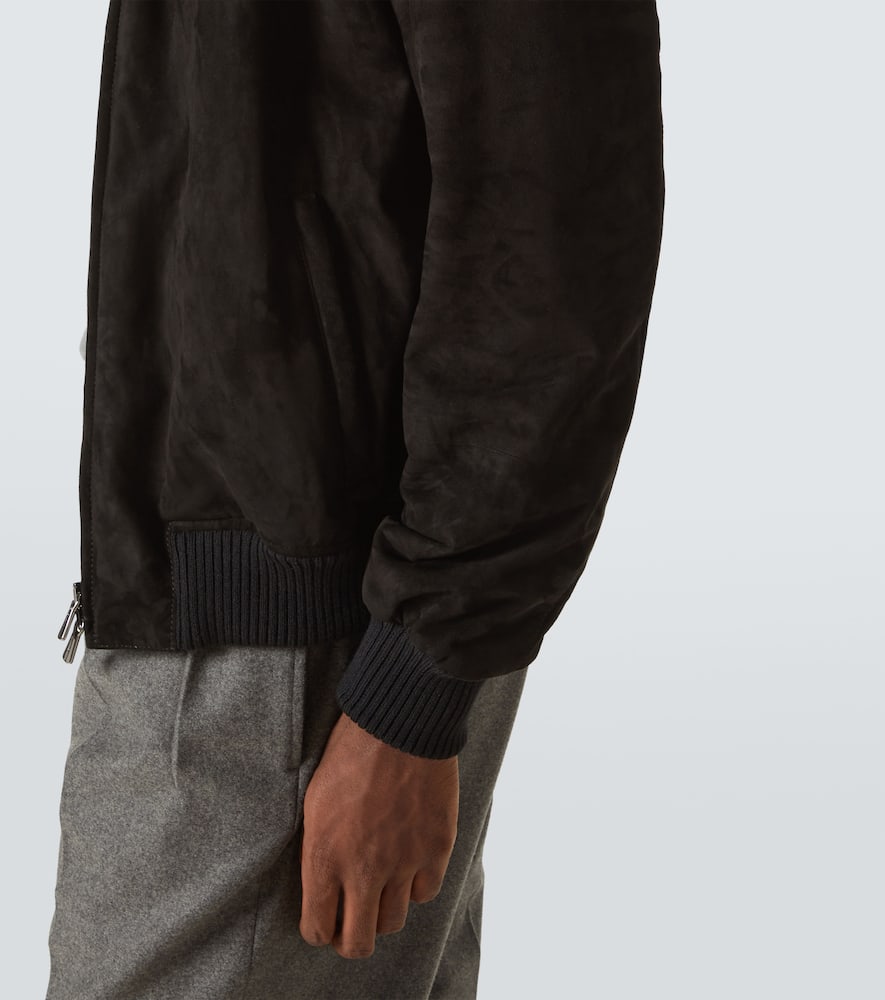 Thom Sweeney Suede bomber jacket