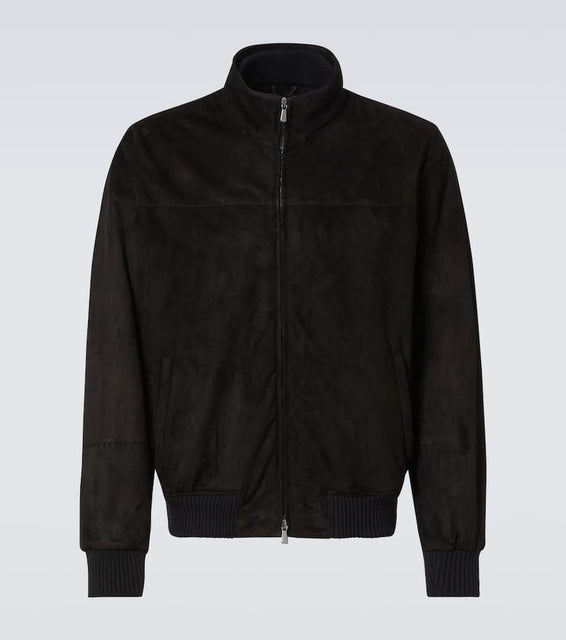 Thom Sweeney Suede bomber jacket