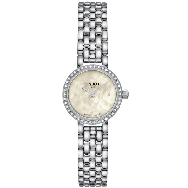 Tissot Lovely Round White Mother-of-Pearl Dial Stainless Steel Watch 19.5mm - T1400096111600