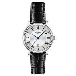 Tissot T-Classic Carson Premium Black Leather Strap Watch | 30mm | T1222101603300
