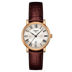 Tissot T-Classic Carson Premium Brown Leather Strap Watch | 30mm | T1222103603300