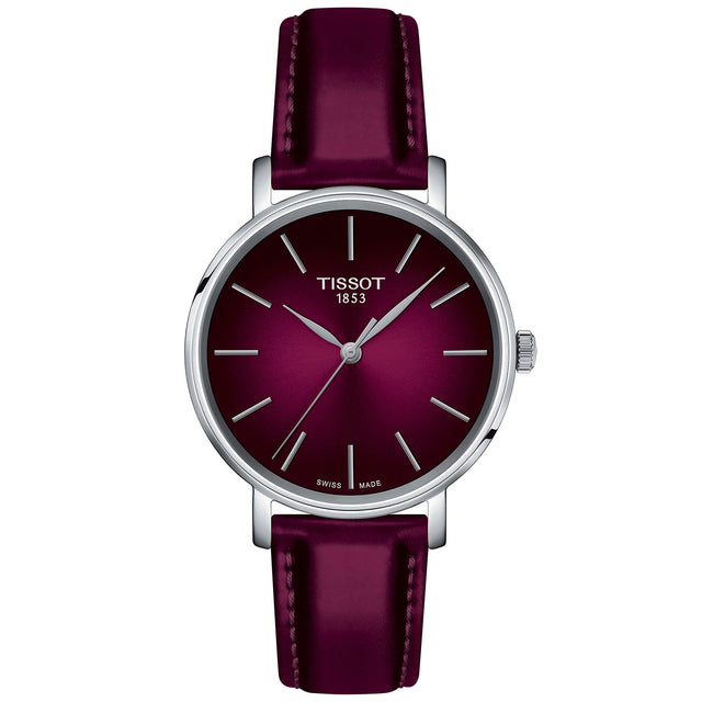 Tissot T-Classic Everytime Lady Graded Pink Dial Synthetic Strap Watch | 34mm | T1432101733100