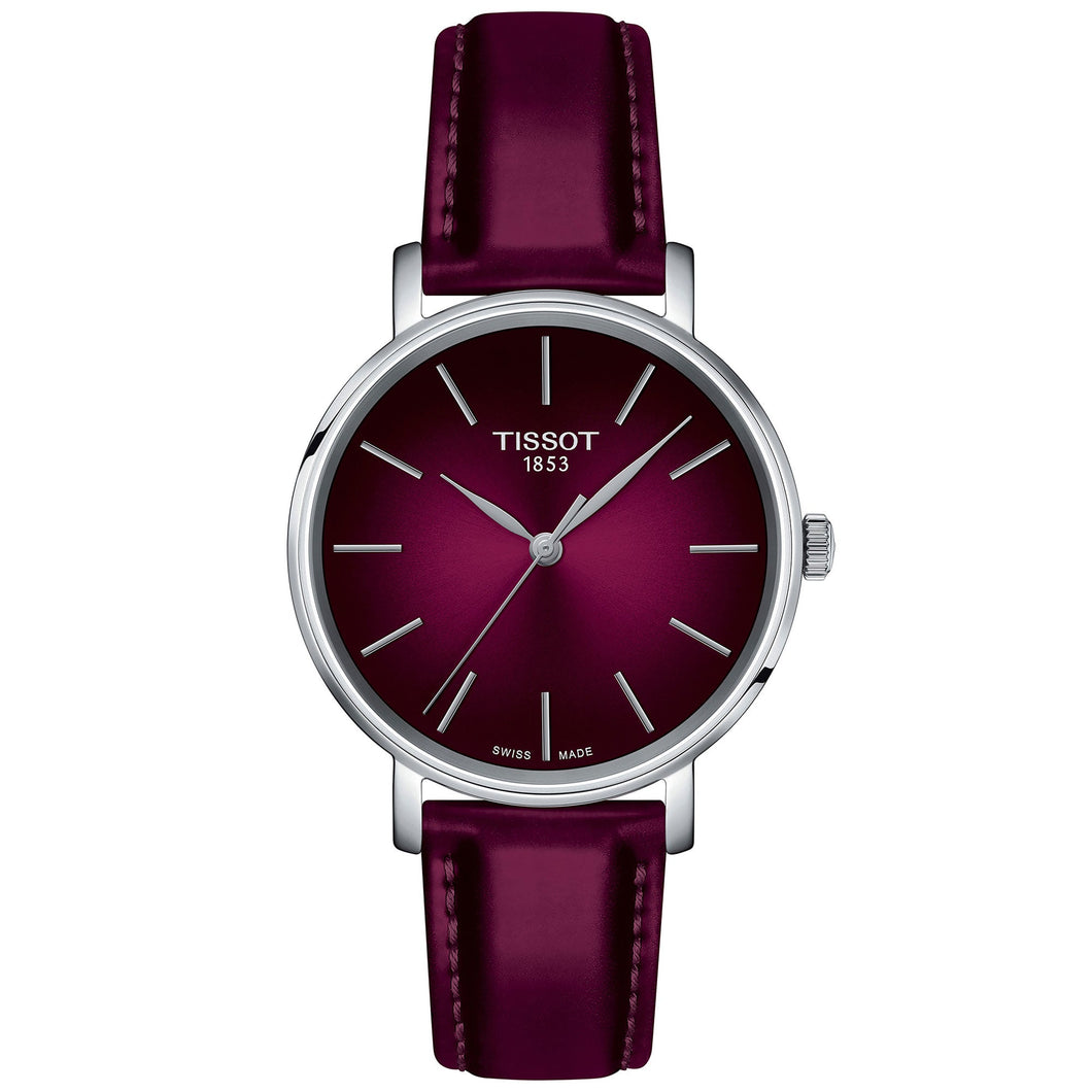 Tissot T-Classic Everytime Lady Graded Pink Dial Synthetic Strap Watch | 34mm | T1432101733100