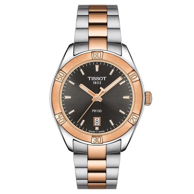 Tissot T-Classic PR 100 Sport Chic Two-Tone Bracelet Watch | 36mm | T1019102206100