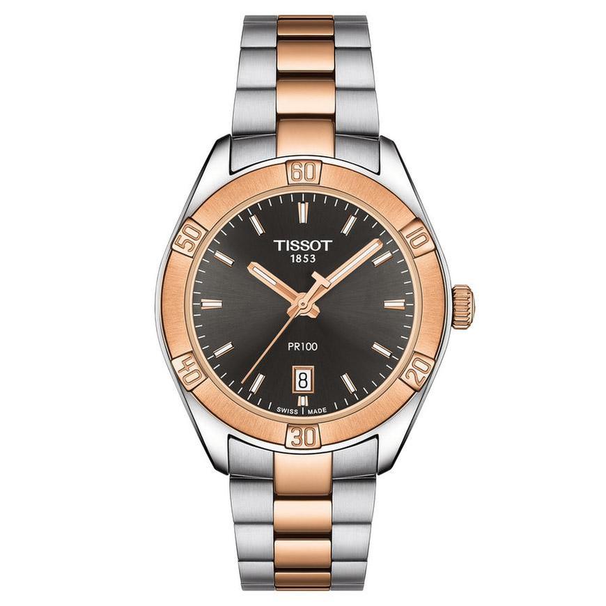 Tissot T-Classic PR 100 Sport Chic Two-Tone Bracelet Watch | 36mm | T1019102206100