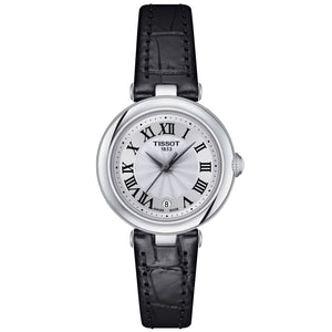Tissot T-Lady Bellissima Small White Dial Black Leather Strap Watch | 26mm | T1260101601300