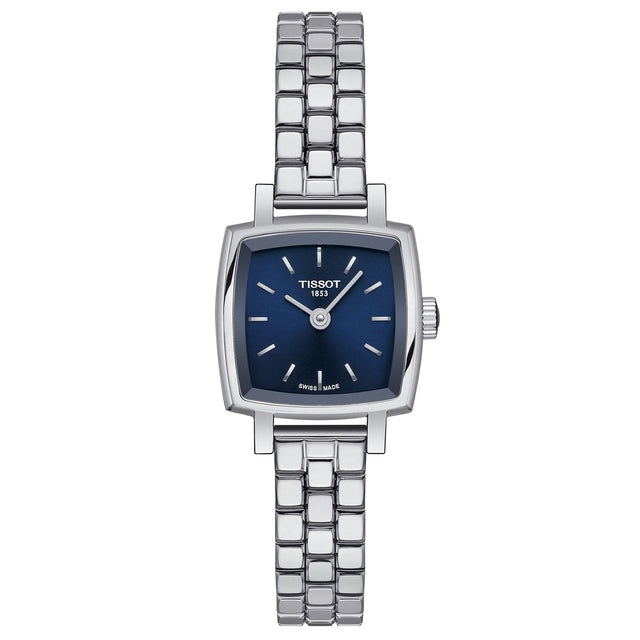 Tissot T-Lady Lovely Square Blue Dial and Stainless Steel Bracelet Watch | 20mmx20mm | T0581091104101