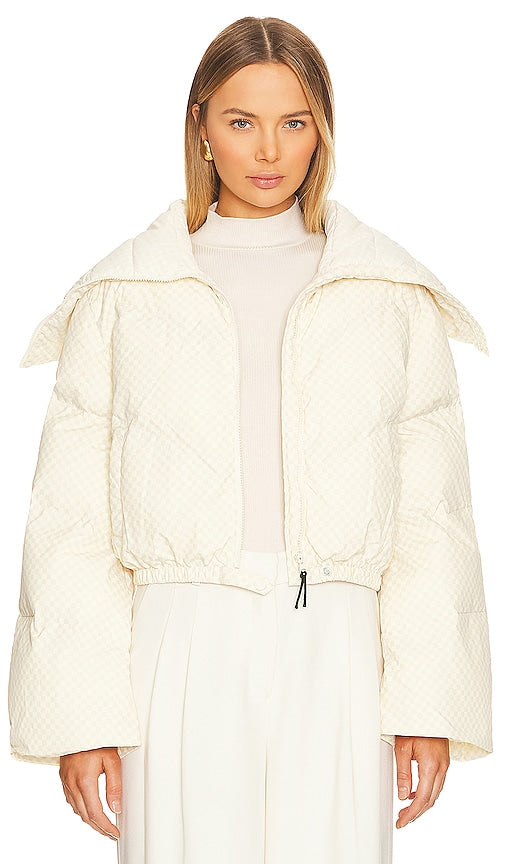 Toast Society Iris Puffer in Ivory - Toast Society Iris Puffer en ivoire - Toast Society 象牙色 Iris 河豚 - Toast Society Iris Puffer in Elfenbein - 토스트 소사이어티 아이리스 퍼퍼 아이보리 색상 - Piumino Iris Toast Society in avorio
