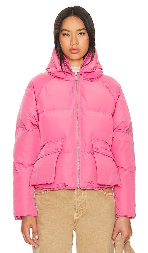 Toast Society Pluto Puffer Jacket in Pink