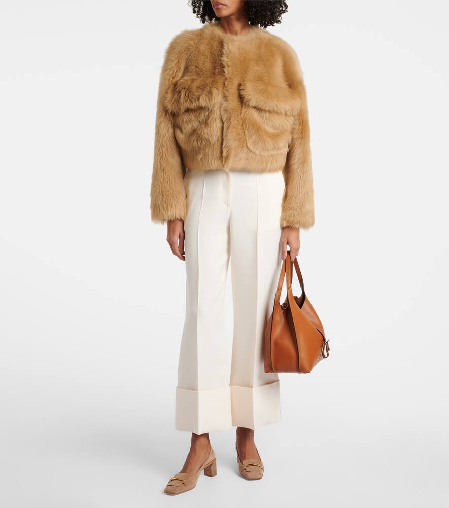 Tod's 50 suede slingback pumps