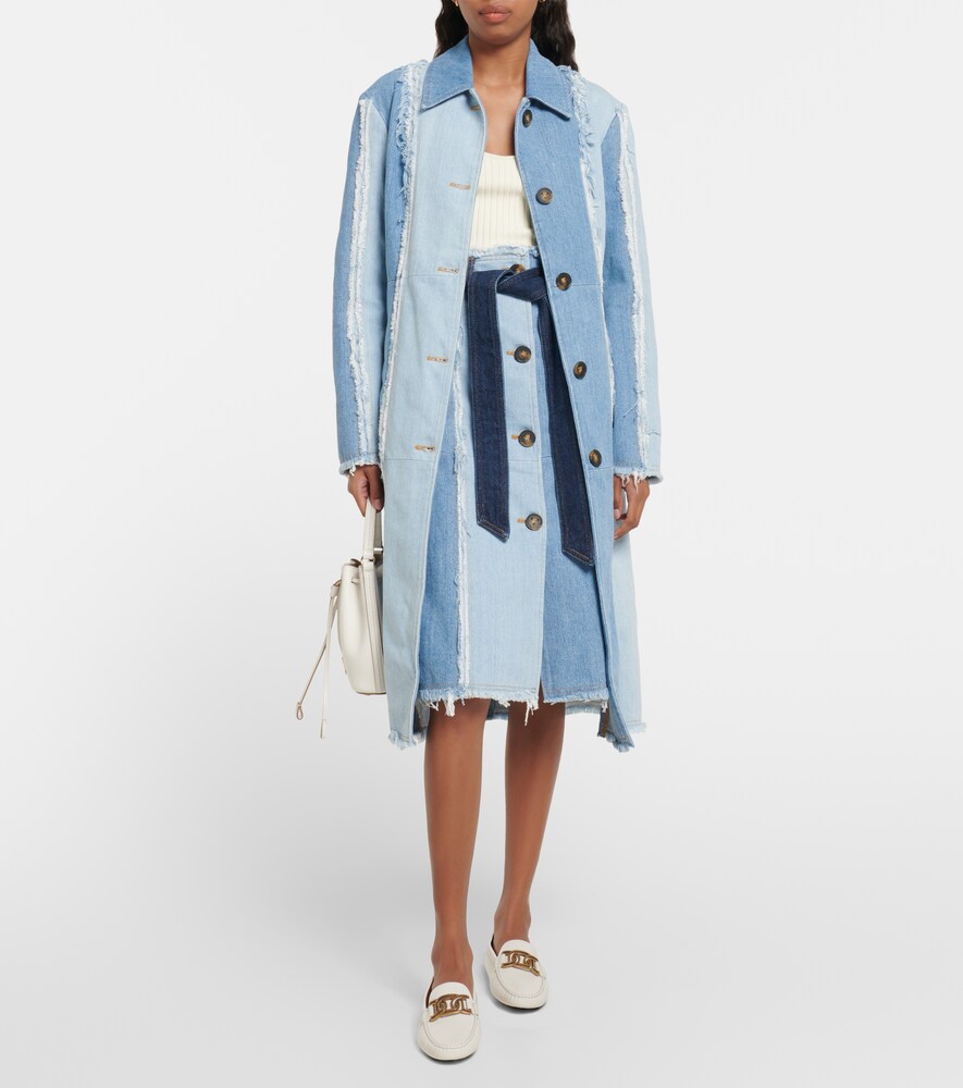 Tod's Belted denim coat