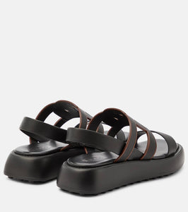Tod's Catena leather sandals