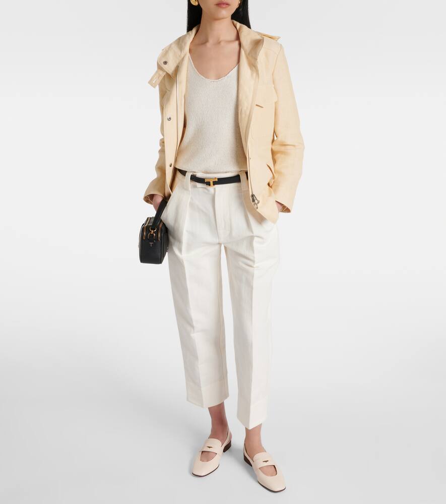 Tod's Cutout leather slingback flats