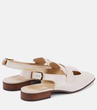 Tod's Cutout leather slingback flats