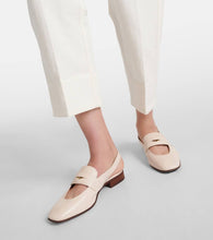 Tod's Cutout leather slingback flats