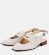 Tod's Cutout leather slingback flats