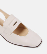 Tod's Cutout leather slingback flats