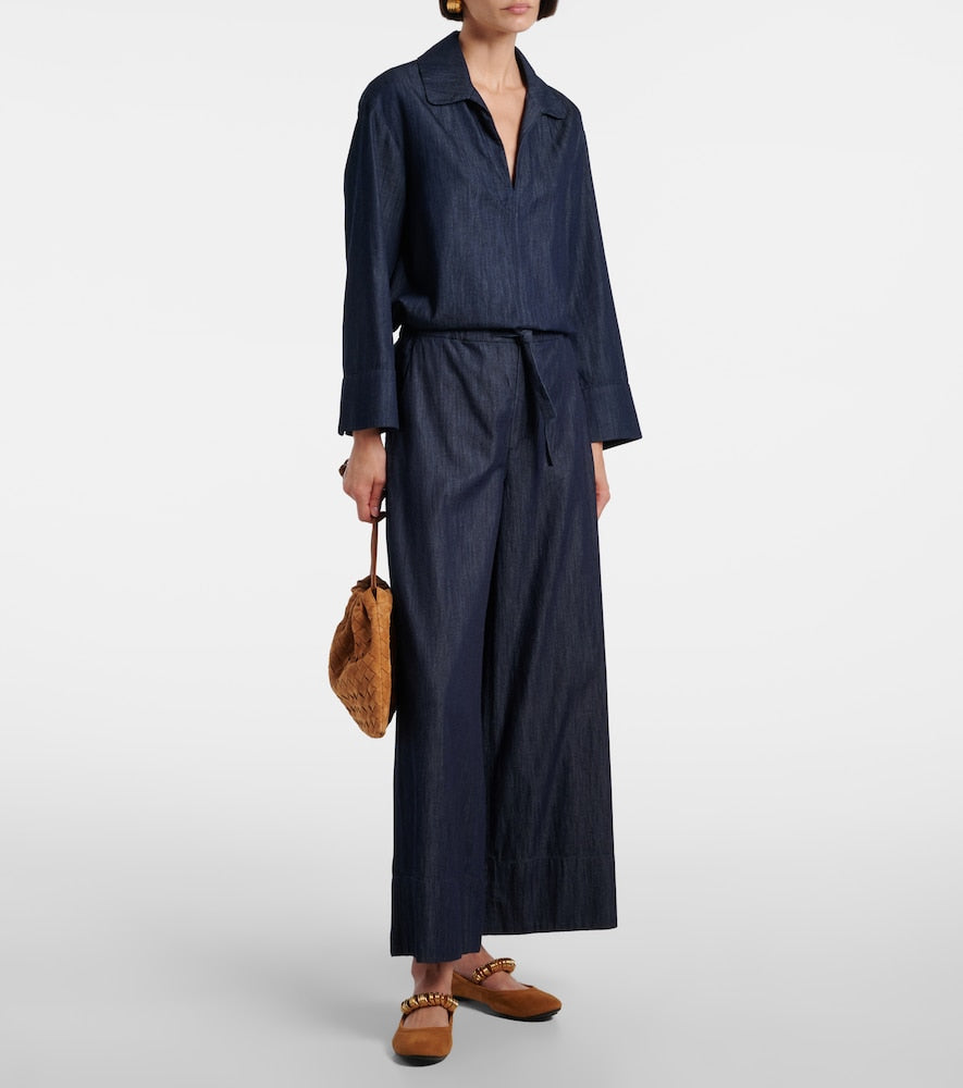 Tod's Dee embellished suede Mary Jane flats