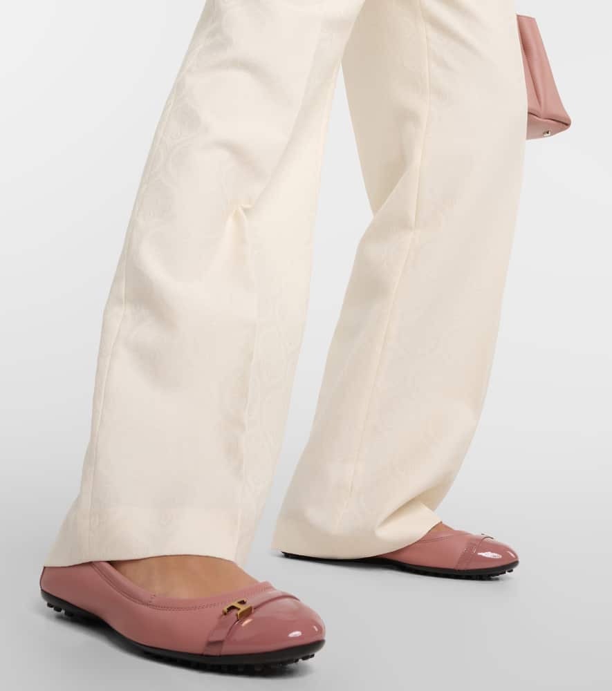 Tod's Dee leather ballet flats