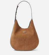 Tod's Di Bag Small suede shoulder bag. Shop Tod's Shoulder Bags for women now.