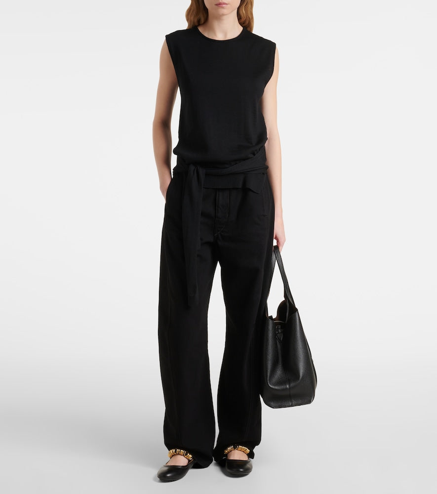 Tod's Embellished leather Mary Jane flats