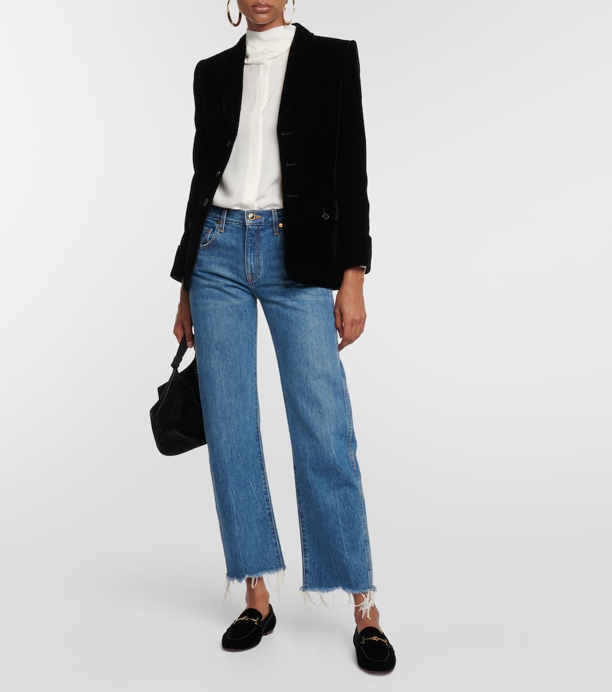 Tod's Embellished velvet loafers