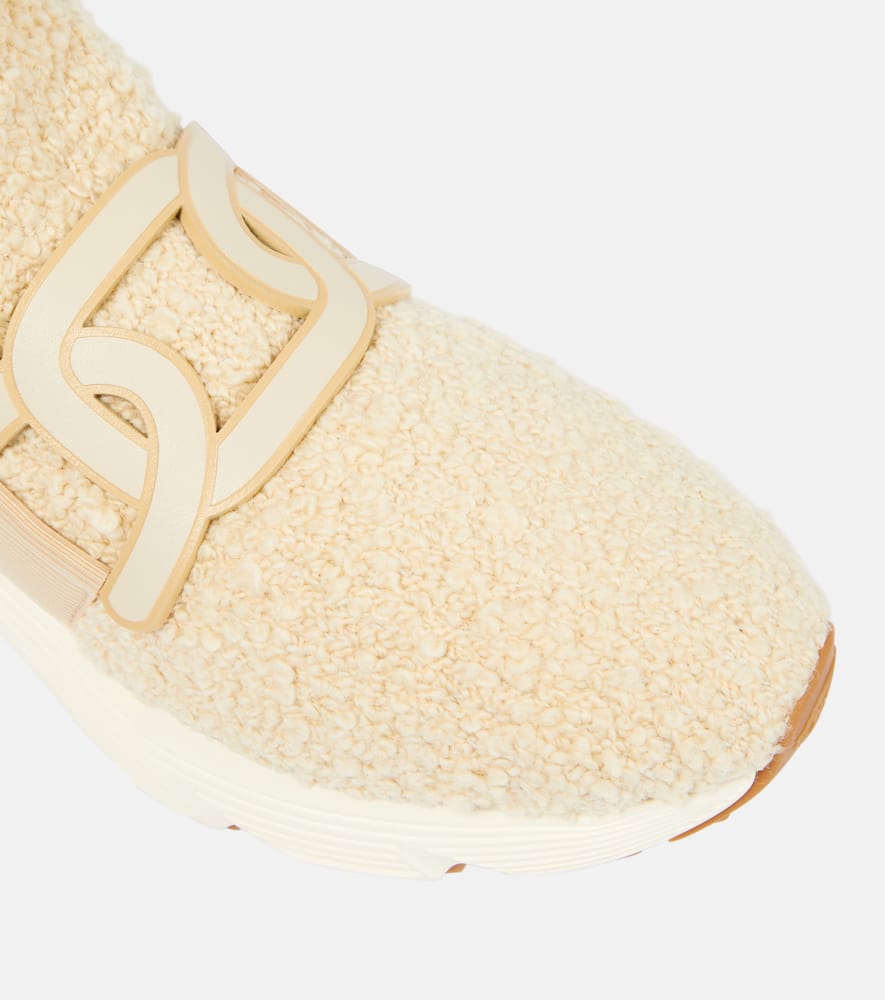 Tod's Faux shearling slip-on sneakers