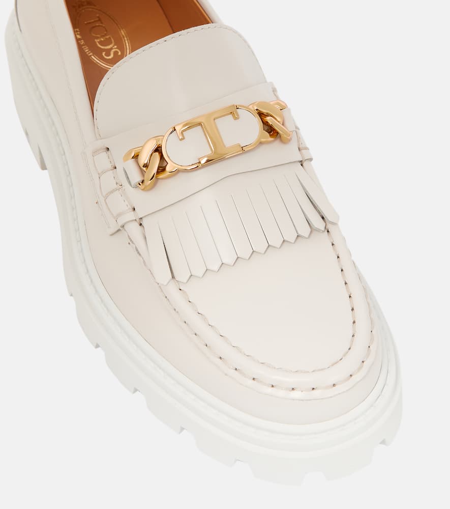 Tod's Fringed leather loafers