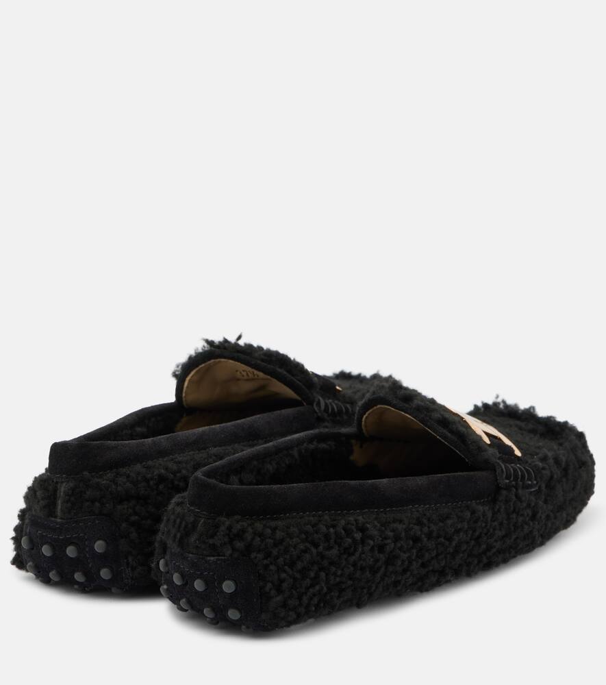 Tod's Gommini Catena shearling driving shoes