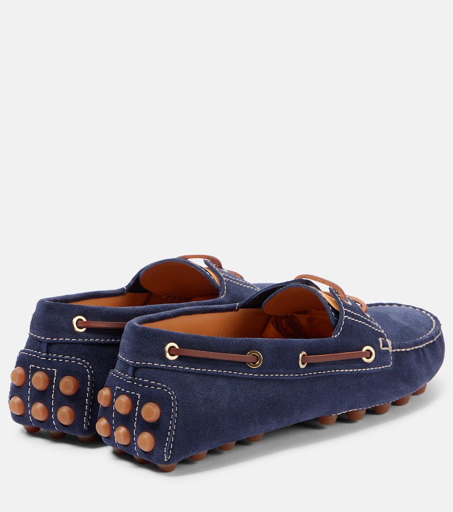Tod's Gommino Bubble suede boat shoes