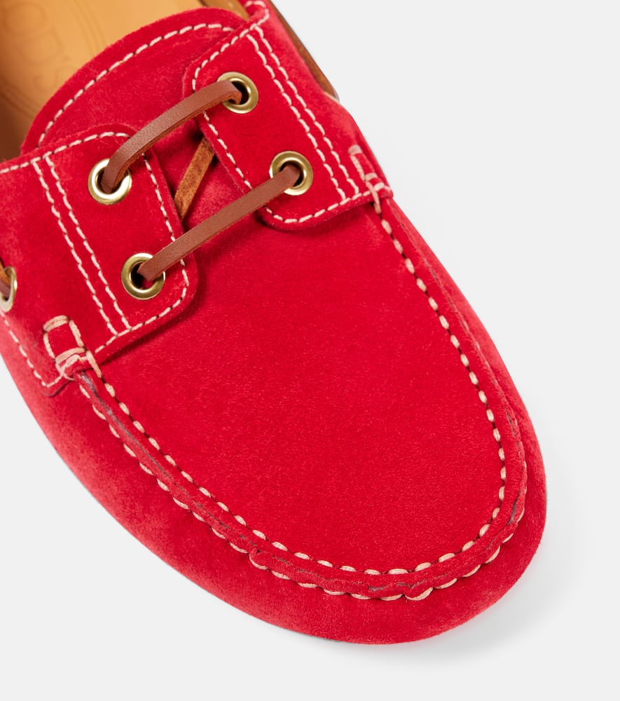 Tod's Gommino Bubble suede boat shoes