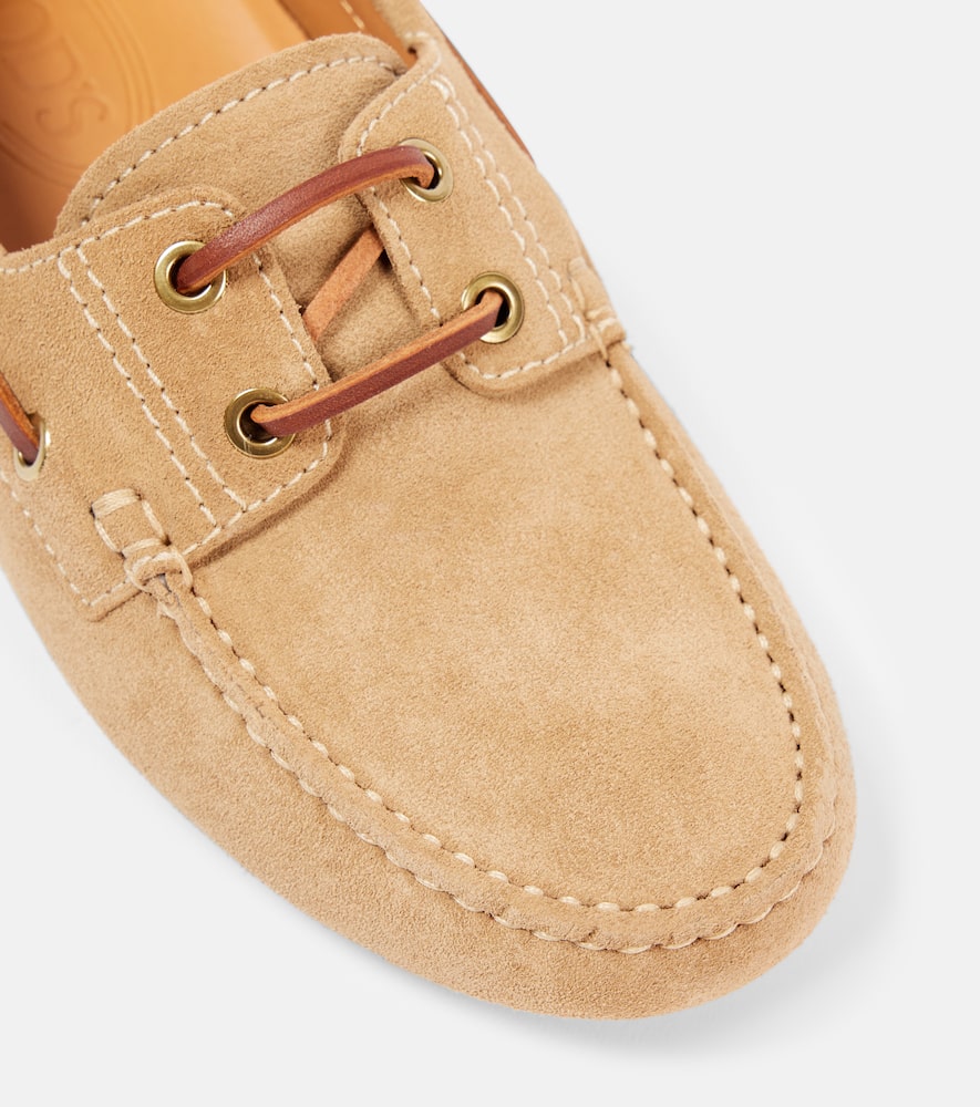 Tod's Gommino Bubble suede boat shoes