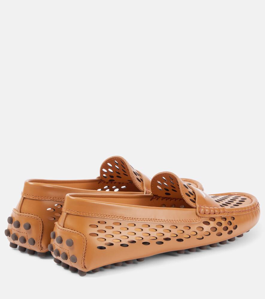 Tod's Gommino perforated leather driving shoes