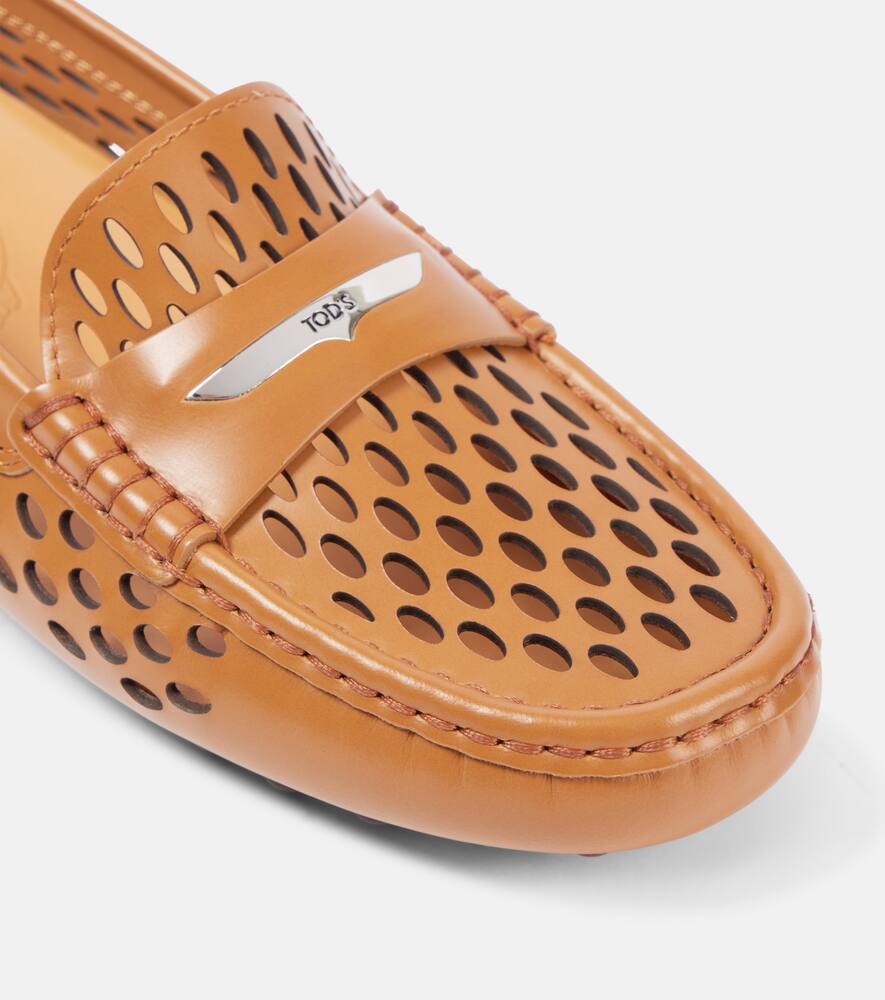 Tod's Gommino perforated leather driving shoes