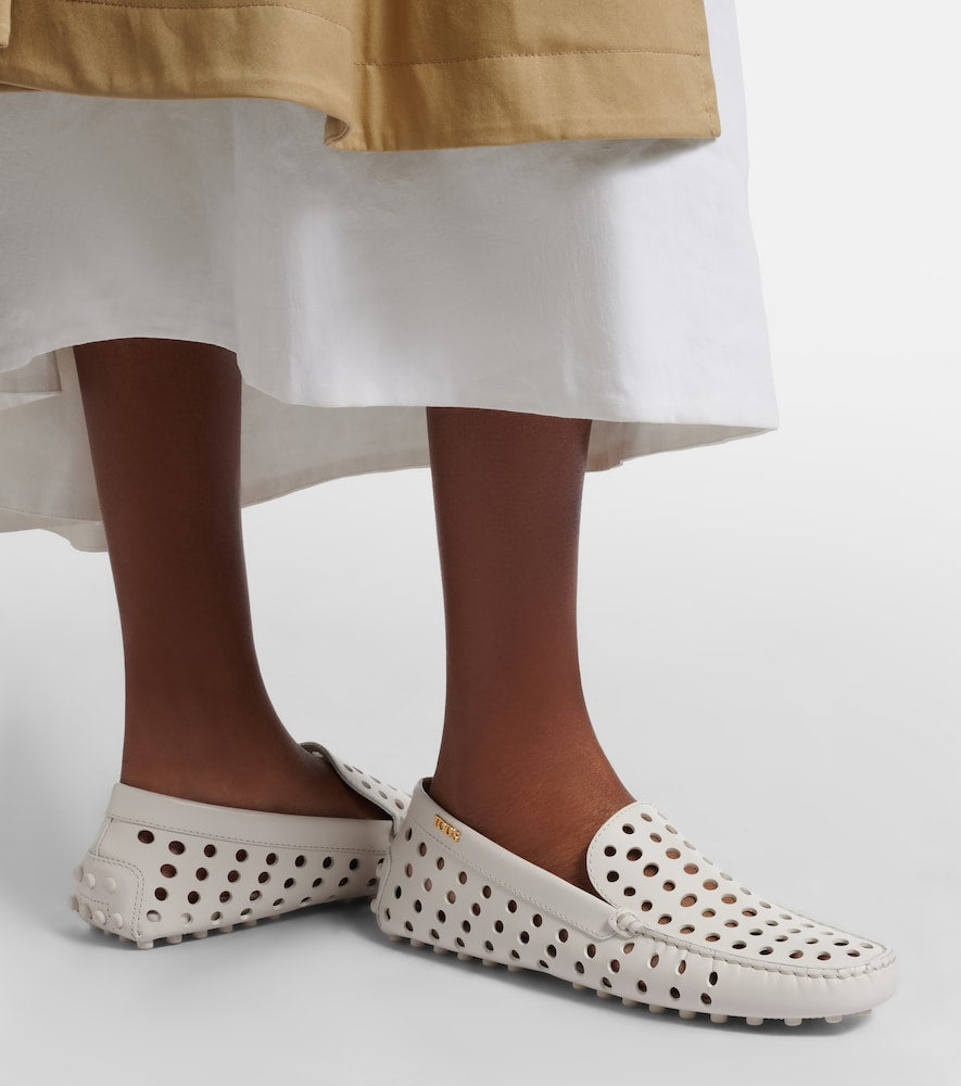 Tod's Gommino perforated leather loafers