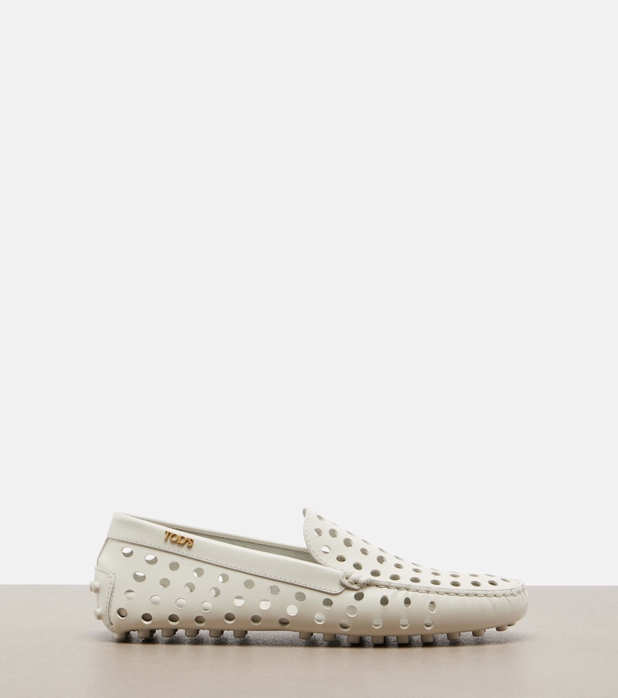 Tod's Gommino perforated leather loafers