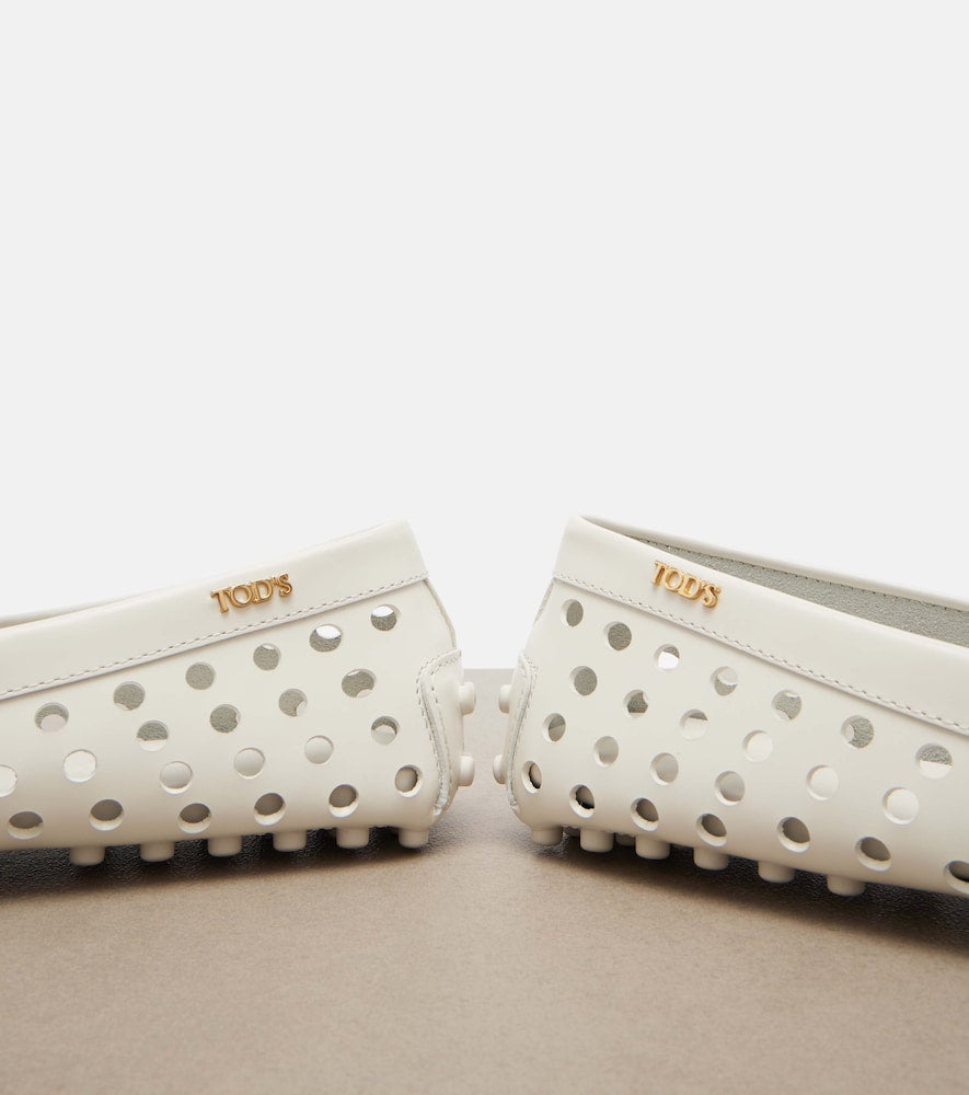 Tod's Gommino perforated leather loafers