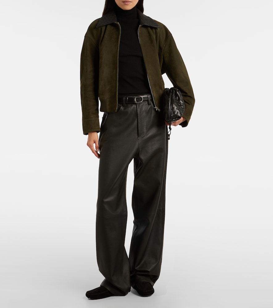 Tod's Gommino shearling-lined suede driving shoes