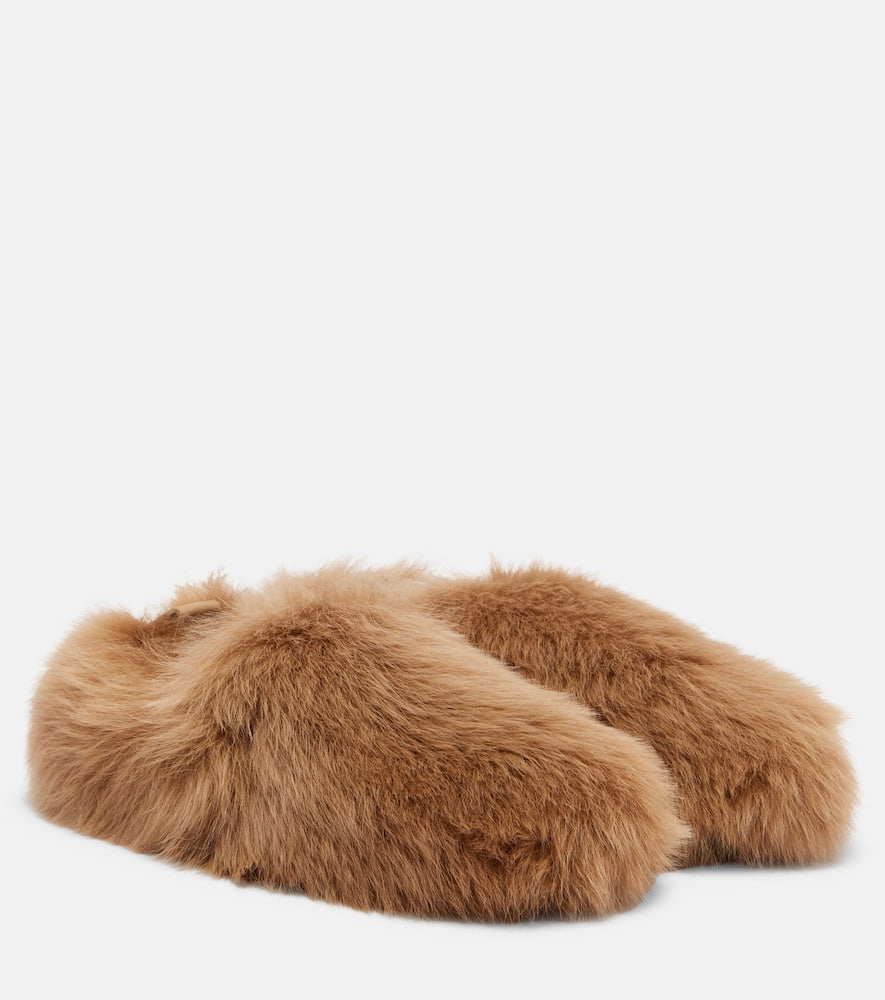 Tod's Gommino shearling slip-on shoes