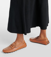 Tod's Gommino studded leather moccasins